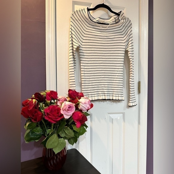 MAISON Jules Striped Pullover Sweater - Picture 1 of 5